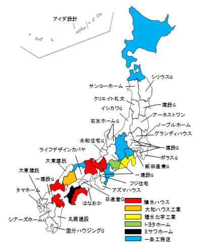 18年度都道府県別低層住宅No.1マップ