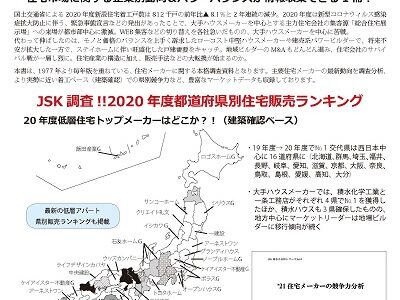 ’21住宅メーカーの競争力分析