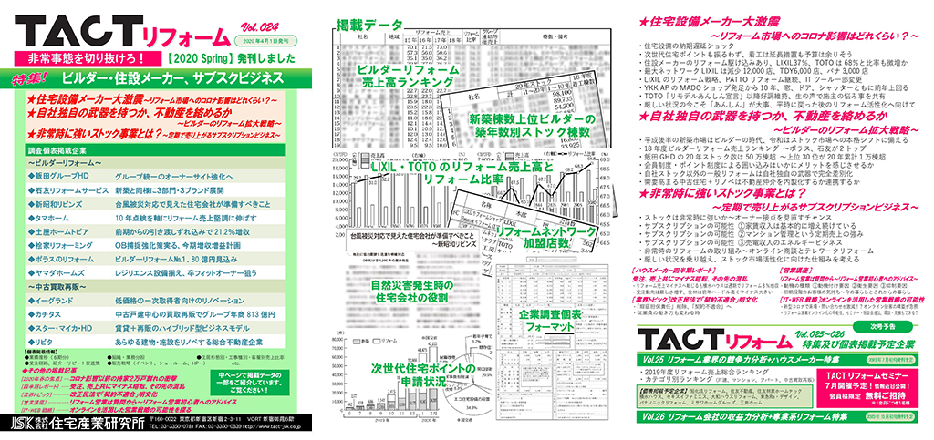 季刊TACTリフォーム―2020年春号